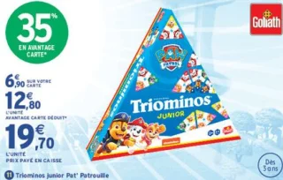 Jeu de société Triominos junior Pat' Patrouille Goliath