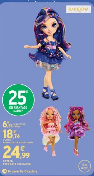 Poupée Be Dazzling Rainbow High
