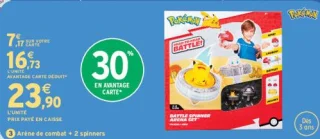 Arène de combat + 2 spinners Pokémon