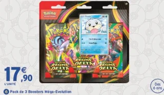 Pack de 3 Boosters Méga-Evolution Pokémon