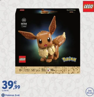 Pokémon Evoli LEGO Figurine Pokémon à construire