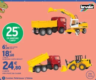Camion Pelleteuse 1/16ème Bruder