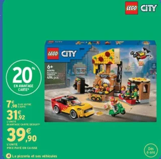 La pizzeria et ses véhicules LEGO CITY