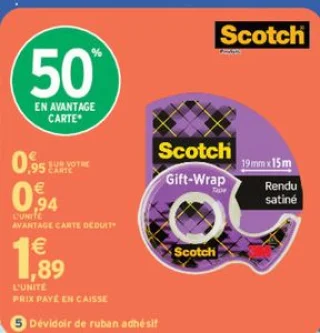 Dévidoir de ruban adhésif Scotch Gift-Wrap