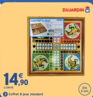 Coffret 8 jeux standard DUJARDIN