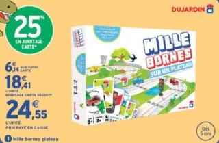Mille Bornes plateau DUJARDIN