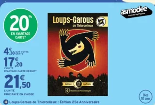 Jeu de cartes Loups-Garous de Thiercelieux : Édition 25e Anniversaire Asmodee