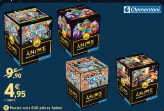 Puzzle cube 500 pièces Anime Clementoni