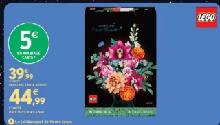 Le joli bouquet de fleurs roses LEGO BOTANICALS