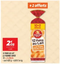 12 pains au lait 