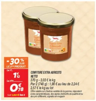 Confiture extra abricots