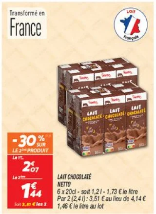 Lait chocolaté