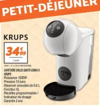 Cafetière dolce gusto genio s 