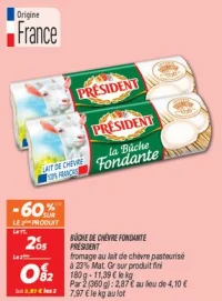 Bûche de chèvre fondante 