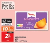 Mimolette portion 