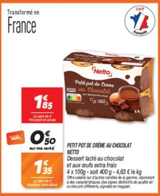 Petit pot de crème au chocolat