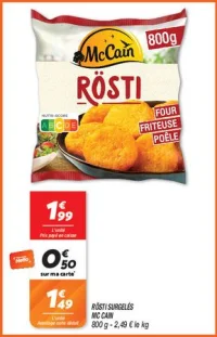 Rösti surgelés 