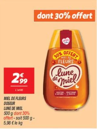 Miel de fleurs doseur