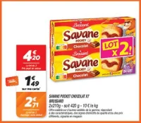 Savane pocket chocolat x7