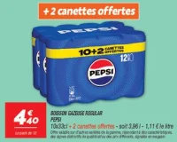 Boisson gazeuse regular
