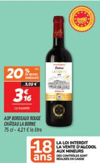 Aop bordeaux rouge