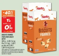 Biscuits fourrés pour chien adulte