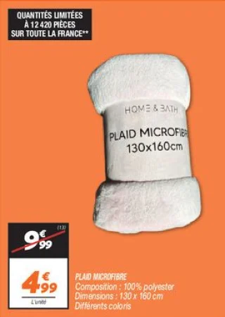 Plaid microfibre 