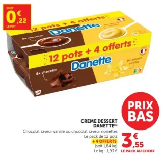 Crème dessert Danette
