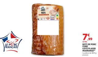 Rôti de porc fumé Côté Plaisir Madrange
