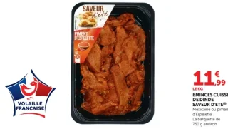 Émincés cuisses de dinde Saveur d'Été
