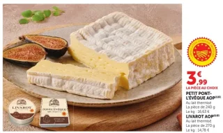PETIT PONT-L'ÉVÊQUE AOP OU LIVAROT AOP
