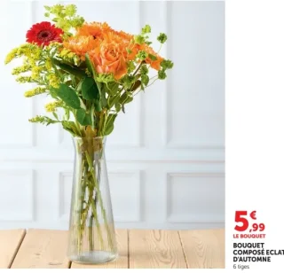 BOUQUET COMPOSÉ ÉCLAT D'AUTOMNE