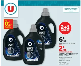 Lessive liquide soin U