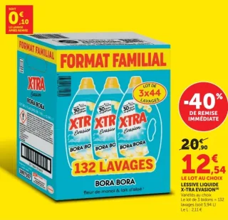 Lessive liquide X-Tra Evasion Bora Bora 132 lavages