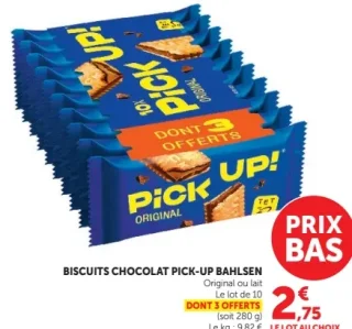 Biscuits chocolat Pick-Up Bahlsen