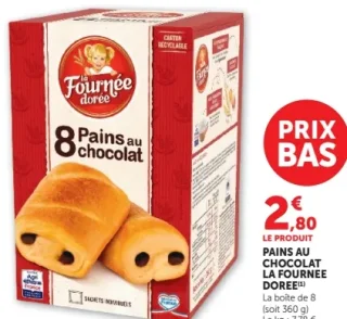 Pains au chocolat La Fournée Dorée