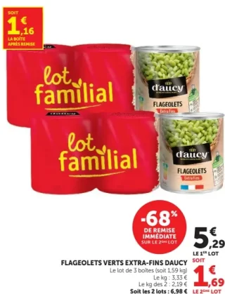 Flageolets verts extra-fins Daucy