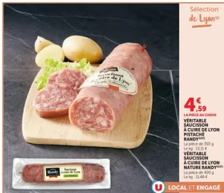 Véritable saucisson à cuire de Lyon Randy