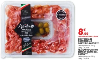 Chiffonnade Grandissimo / Plateau Apéritiv'o Bistrot Corte Del Gusto