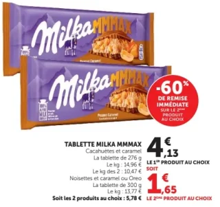 Tablettes de chocolat MMMAX Milka