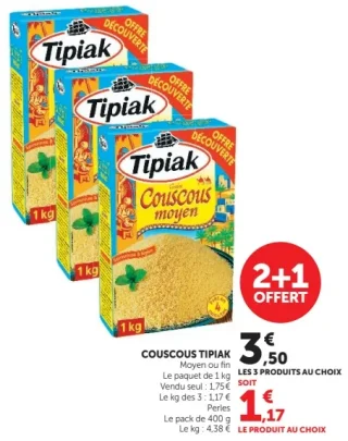 Couscous Tipiak Moyen ou fin