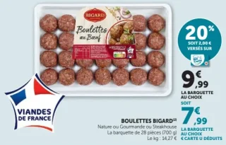 Boulettes Bigard Nature ou Gourmande ou Steakhouse