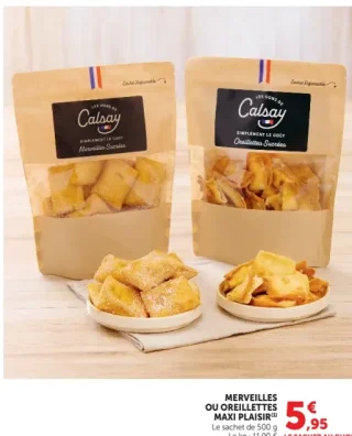 Merveilles ou Oreillettes maxi plaisir Les Dons de Calsay