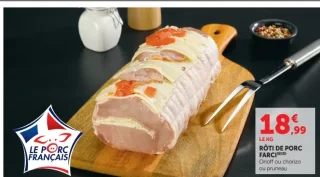 Rôti de porc farci Orloff ou chorizo ou pruneau