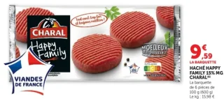 Haché Happy Family 15% MG Charal