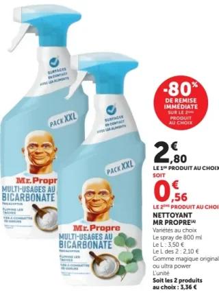 Nettoyant multi-usages au bicarbonate Mr Propre