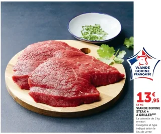 Viande bovine steak ★ à griller