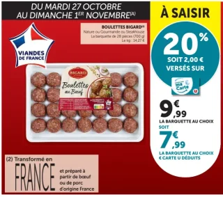 Boulettes de bœuf Bigard