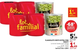 Flageolets verts extra-fins d'aucy