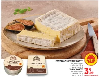 Petit Pont-l'Évêque AOP ou Livarot AOP Graindorge